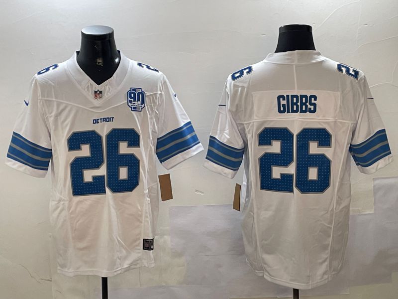 Men Detroit Lions #26 Gibbs White three generations 2024 Nike Limited NFL Jersey style 3->detroit lions->NFL Jersey